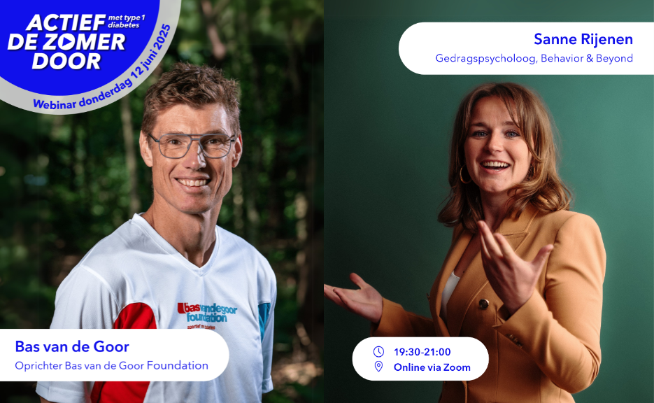 Zomerwebinar 12 juni: actief de zomer door met T1D